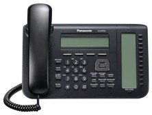 IP-телефон Panasonic, 1xLAN 1 Гб/с, 1xWAN 1 Гб/с, MGCP, LCD, PoE, Чёрный KX-NT553RU-B
