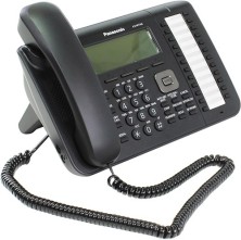 IP-телефон Panasonic, 1xLAN, 1xWAN 10/100 Мб/с, LCD, PoE, Чёрный KX-NT546RU-B