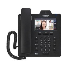 IP-телефон Panasonic, 16-line, 2xLAN 1 Гб/с, SIP, LCD, BT, PoE, Чёрный KX-HDV430RUB
