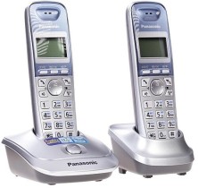 DECT-телефон Panasonic, 2 трубки, 50 контактов, Серебристый KX-TG2512RUS