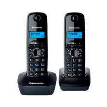DECT-телефон Panasonic, 2 трубки, 50 контактов, Тёмно-серый KX-TG1612RU3