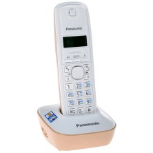 DECT-телефон Panasonic, 1 трубка, 50 контактов, Бело-бежевый KX-TG1611RUJ