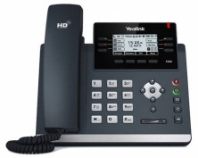 IP-телефон Yealink, 12 x SIP, 2 x GE, 2.7' LCD, PoE SIP-T42S