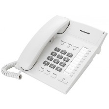 Проводной телефон Panasonic, 1 линия, 50 контактов, LCD, настенный, Белый KX-TS2388RUW