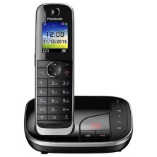 DECT-телефон Panasonic, 1 трубка, 250 контактов, Чёрный KX-TGJ320RUB