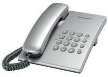 Проводной телефон Panasonic, 1 линия, настенный, Серебристый KX-TS2350RUS