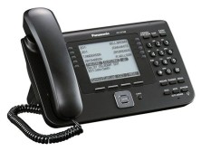 IP-телефон Panasonic, 1xLAN 1 Гб/с, 1xWAN 1 Гб/с, SIP, PoE, Чёрный KX-UT248RU-B